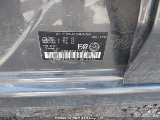 4S3GTAB62L3714695 Subaru Impreza
