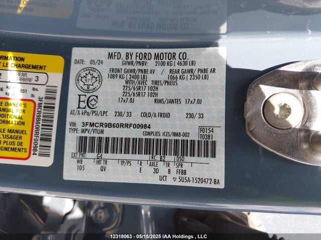 Ford dragon 2024 3FMCR9B60RRF00984 Image 19