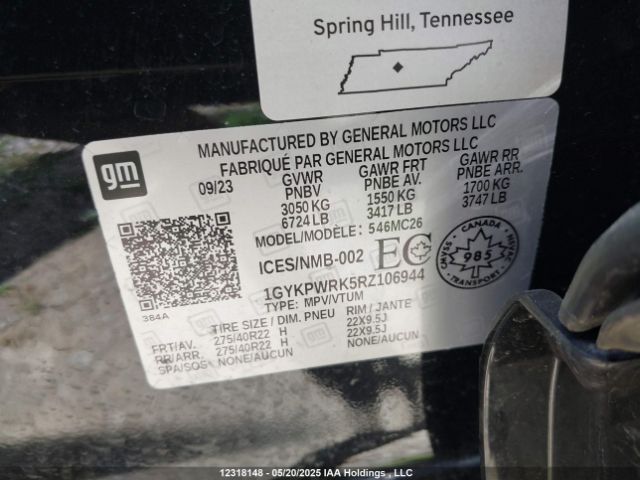 1GYKPWRK5RZ106944 Cadillac Lyriq Sport 3 Rwd
