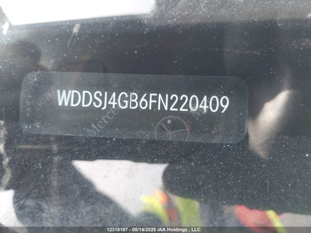WDDSJ4GB6FN220409 Mercedes-Benz Cla-class Cla 250