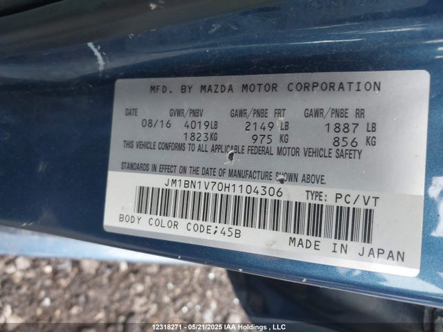 JM1BN1V70H1104306 Mazda pe