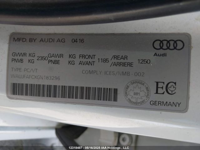 WAUJFAFCXGN183296 Audi A6