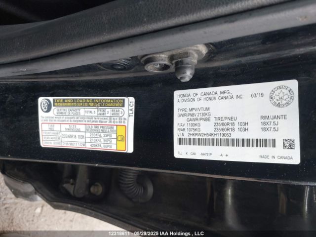 2HKRW2H54KH119063 Honda CR-V