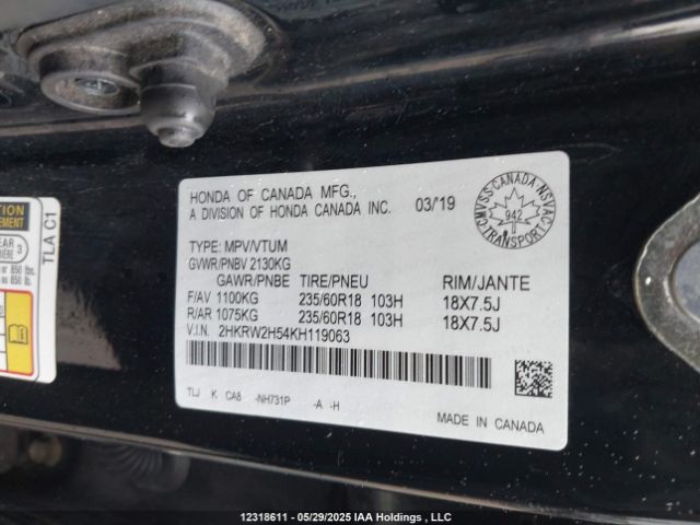 2HKRW2H54KH119063 Honda CR-V