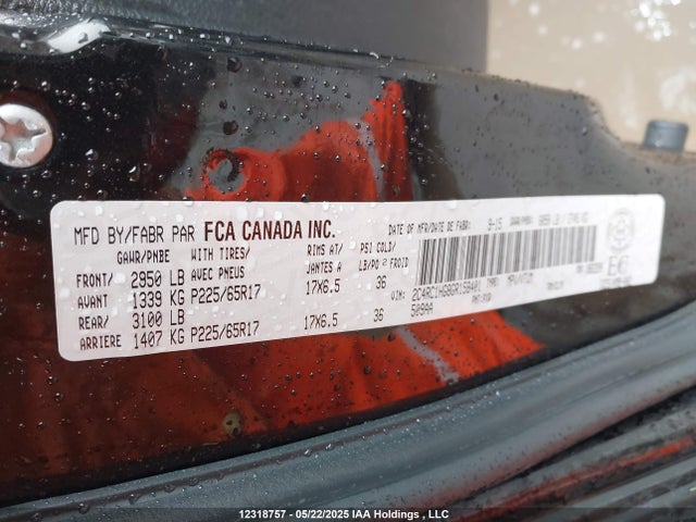 2C4RC1HG8GR158401 Chrysler Town and Country