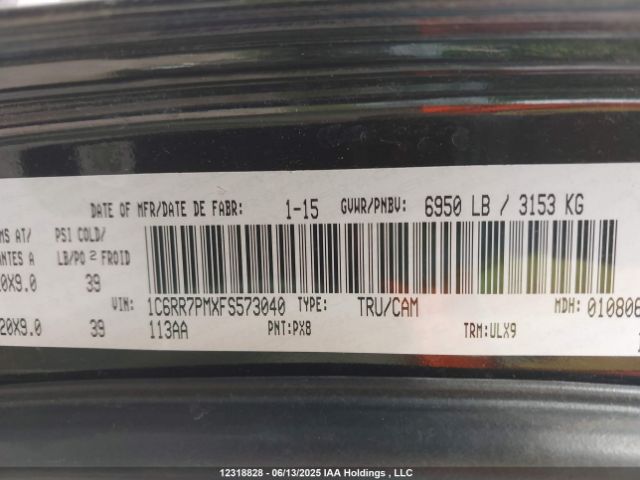 1C6RR7PMXFS573040 RAM 1500 Longhorn