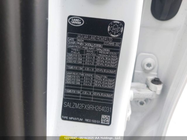 SALZM2FX9RH264031 Land Rover aj20p