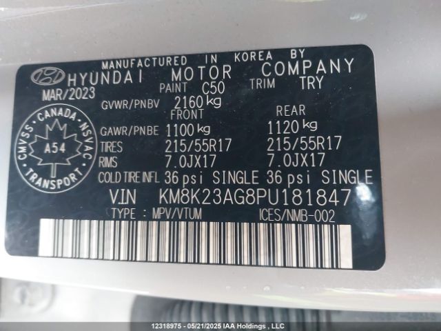 KM8K23AG8PU181847 Hyundai 2023