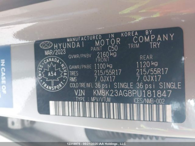 KM8K23AG8PU181847 Hyundai 2023