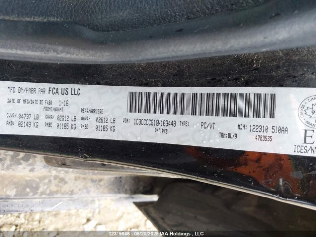 1C3CCCCG1GN163448 Chrysler 200 C