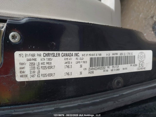 Продажа на аукционе авто 2010 Dodge Grand Caravan Se, vin: 2D4RN4DEXAR325352, номер лота: 12319076