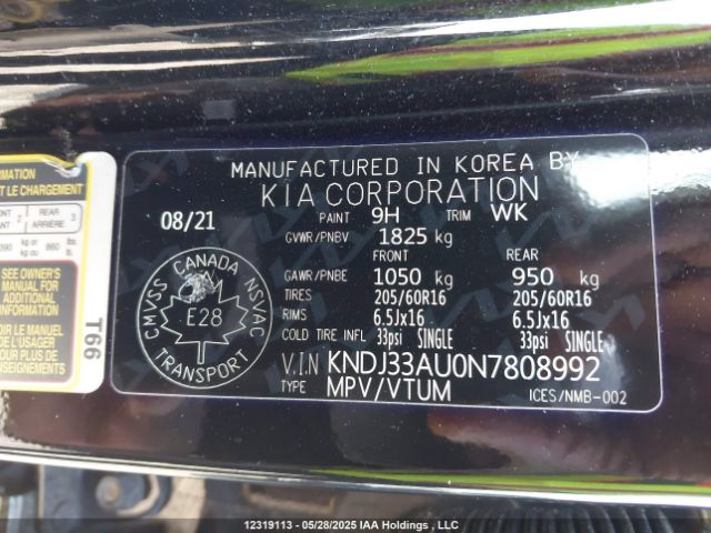 KNDJ33AU0N7808992 KIA mpi nu