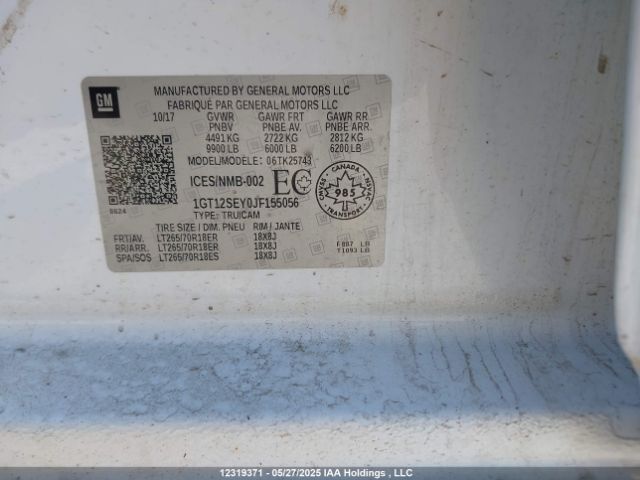 1GT12SEY0JF155056 GMC SIERRA 2500HD
