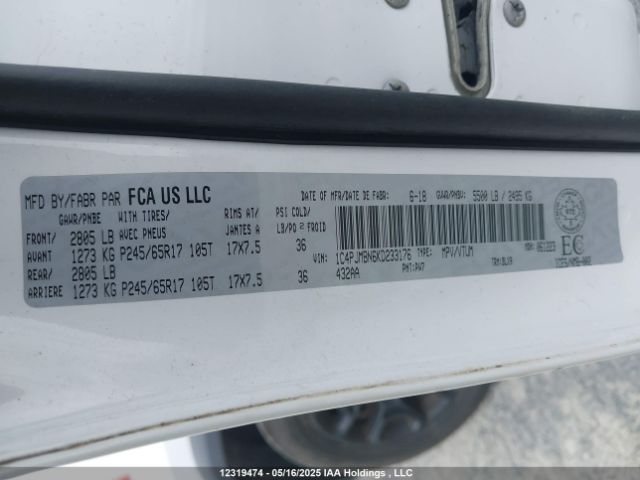 1C4PJMBN6KD233176 Jeep 2019