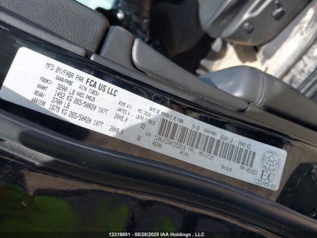 1C4RJFCGXKC553918 Jeep Grand Cherokee Overland