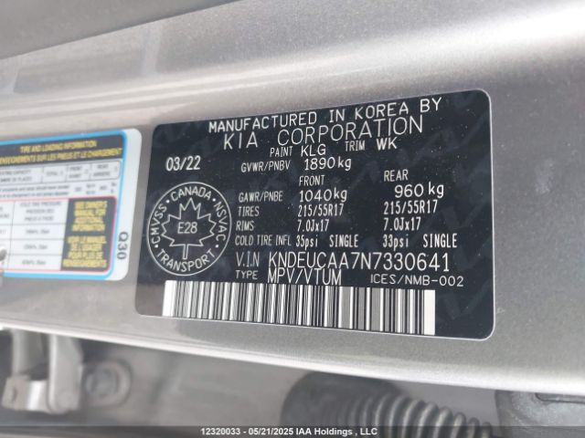 KNDEUCAA7N7330641 KIA SELTOS S