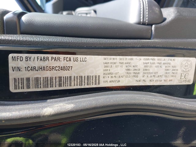 1C4RJHAG5RC248027 Jeep 2024