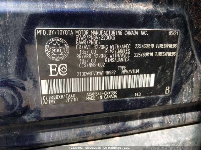 2T3DWRFV0MW118932 Toyota a25a-fxs, 3nm+4nm(ni)