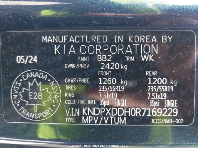 KIA Sportage Sx 2024 KNDPXDDH0R7169229 Image 9