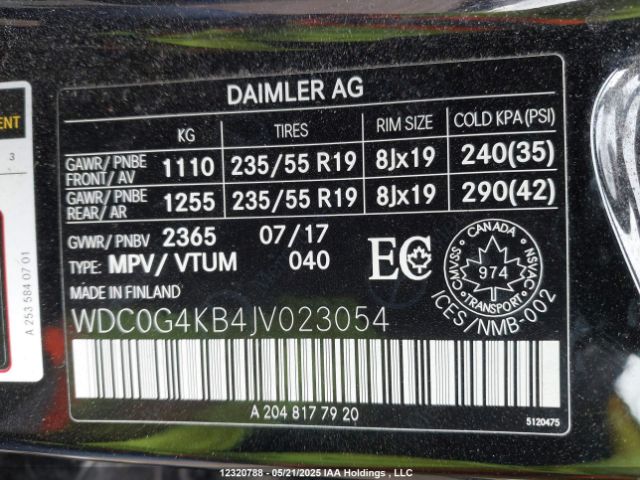 WDC0G4KB4JV023054 Mercedes-Benz Glc 300 4matic