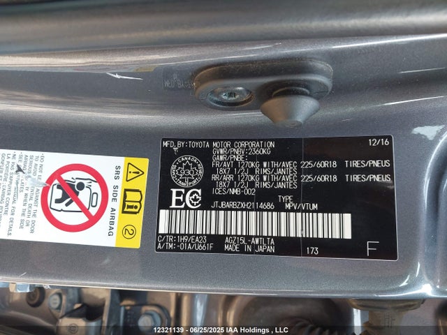 JTJBARBZXH2114686 Lexus 8ar-fts