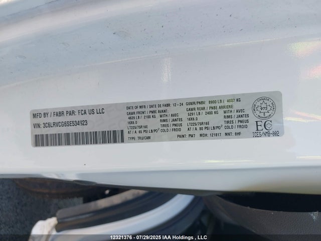 RAM 2025 2025 3C6LRVCG6SE534923 Image 9