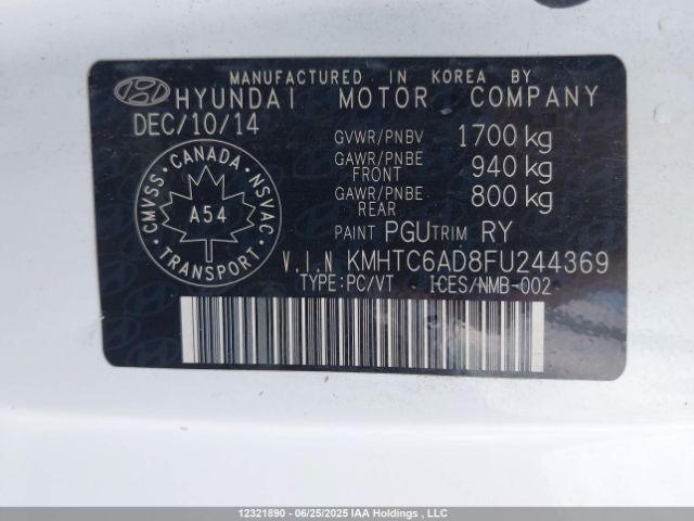 KMHTC6AD8FU244369 Hyundai dohc gdi gamma