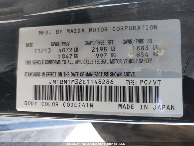JM1BM1M32E1148286 Mazda py
