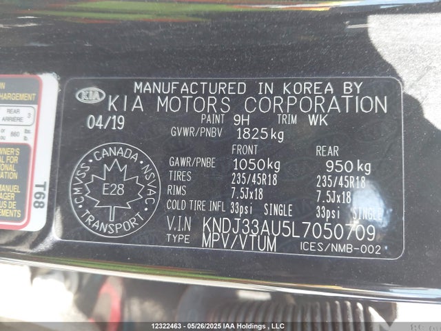KIA SOUL EX 2020 KNDJ33AU5L7050709 Image 18