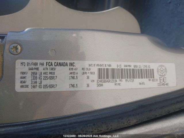 2C4RDGBG4GR123184 Dodge Grand Caravan Se