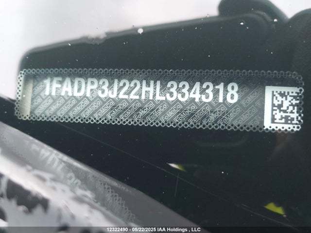 Aukcja sprzedaży 2017 Ford Focus Titanium, vin: 1FADP3J22HL334318, numer aukcji: 12322490