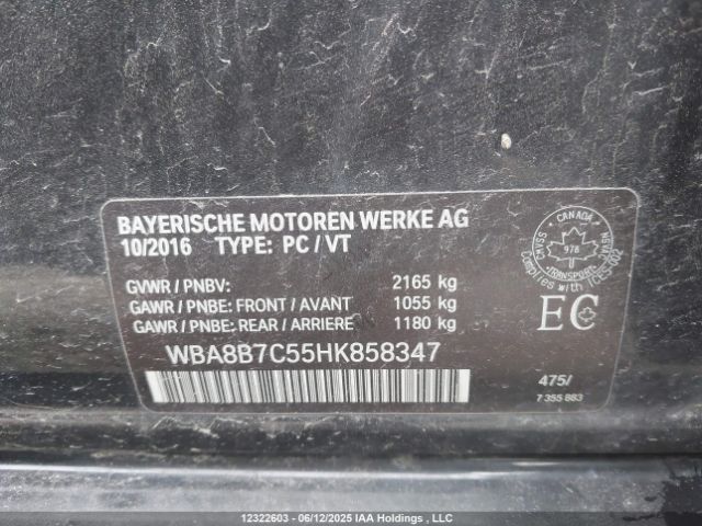 WBA8B7C55HK858347 BMW 340i