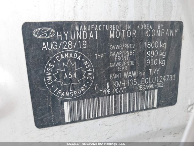 KMHH35LE0LU124731 Hyundai Elantra Gt Preferred Auto