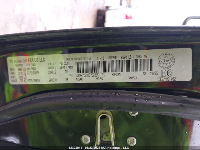 1C6RR7KG3KS732315 RAM 1500