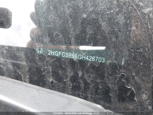 12322941 :رقم المزاد ، 2HGFC3B96GH426703 vin ، 2016 Honda Civic Touring مزاد بيع