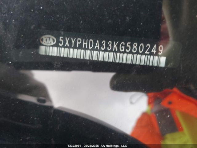 5XYPHDA33KG580249 KIA gdi theta-ii