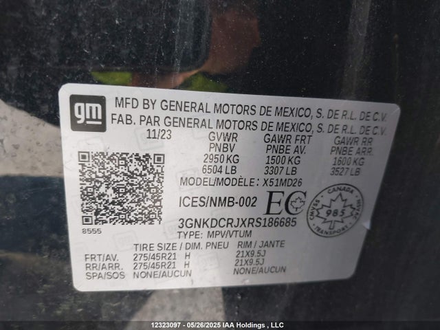 Chevrolet x0c+ec5 2024 3GNKDCRJXRS186685 Image 9