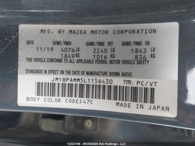 JM1BPAMM5L1156430 Mazda MAZDA3