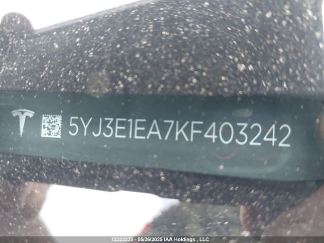 5YJ3E1EA7KF403242 Tesla MODEL 3