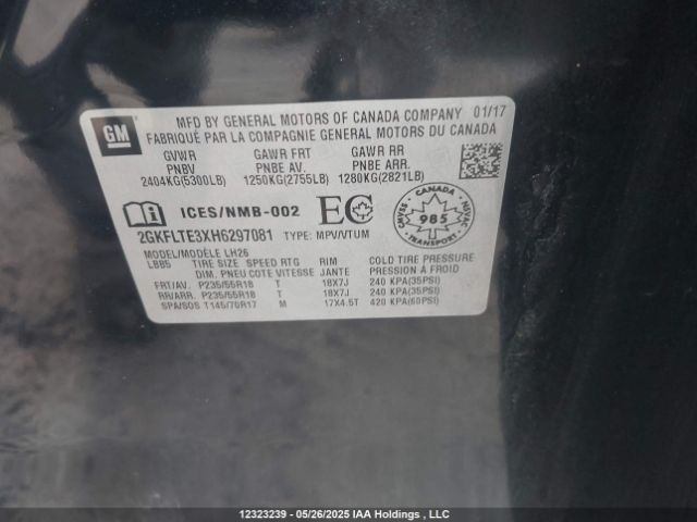 2GKFLTE3XH6297081 GMC Terrain