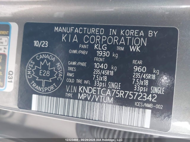 KIA Seltos 2024 KNDETCA75R7572342 Image 9