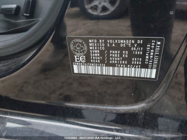 3VWDB7AJ7HM381539 Volkswagen 1.4 tsi