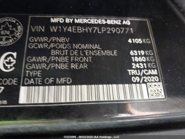 Mercedes-Benz om642 2020 W1Y4EBHY7LP290771 Image 9