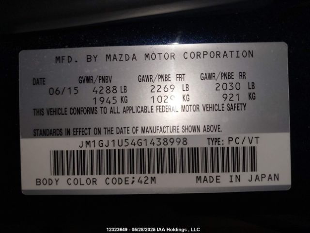 JM1GJ1U54G1438998 Mazda py