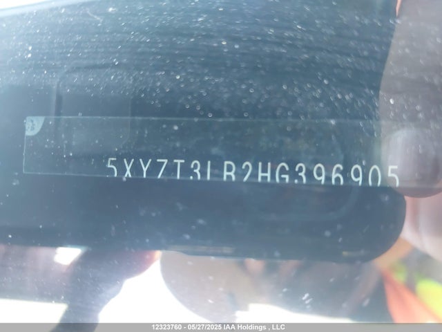 5XYZT3LB2HG396905 Hyundai gdi theta ii