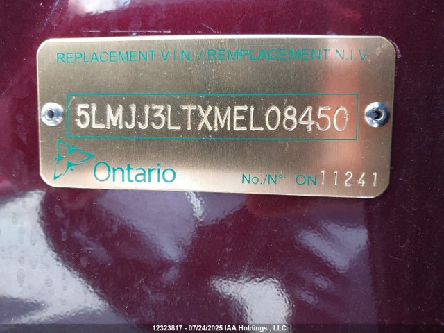 5LMJJ3LTXMEL08450 Lincoln 3.5l gtdi