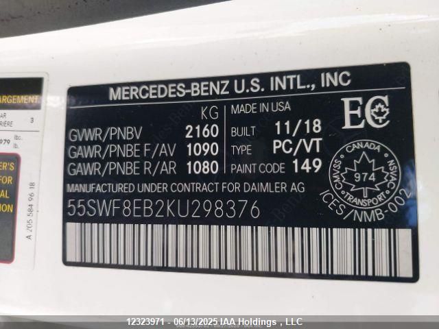 55SWF8EB2KU298376 Mercedes-Benz m264