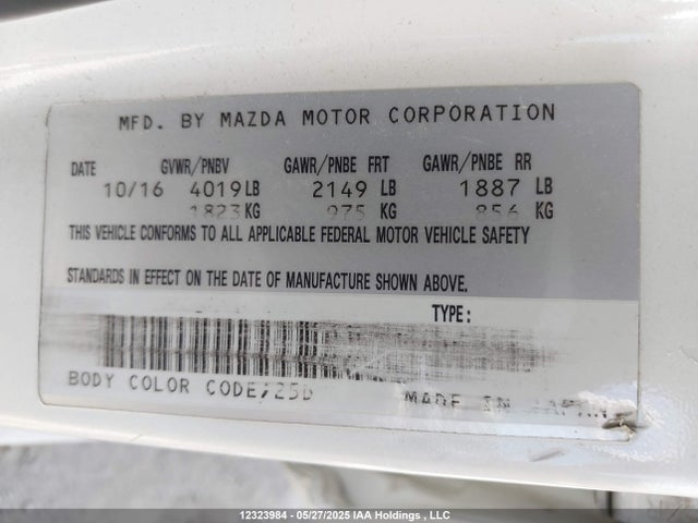 JM1BN1U79H1118108 Mazda pe