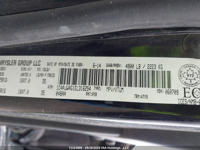 1C4AJWAG1EL316254 Jeep Wrangler Sport