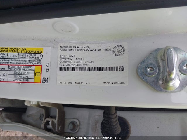 2HGFE2F24NH118881 Honda k20c2